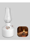 Mey İthalat® Renkli Led Işıklı Retro Gaz Lambası Aroma Terapi Mist Maker