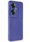Mey İthalat®   Reno 11F Kılıf Auto Focus Karbon Kapak - Lacivert