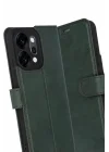 Mey İthalat®   Reno 14 Trend S Plus Kapaklı Kılıf - Yeşil