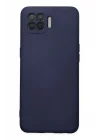 Mey İthalat®   Reno 4 Lite Kılıf Nano içi Kadife Silikon - Lacivert