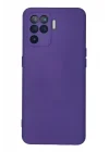 Mey İthalat®   Reno 5 Lite Kılıf Nano içi Kadife Silikon - Mor