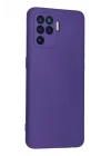 Mey İthalat®   Reno 5 Lite Kılıf Nano içi Kadife Silikon - Mor