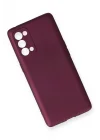 Mey İthalat®   Reno 5 Pro Kılıf First Silikon - Mürdüm