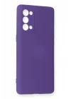 Mey İthalat®   Reno 5 Pro Kılıf Nano içi Kadife Silikon - Mor
