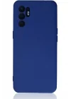 Mey İthalat®   Reno 6 Kılıf Nano içi Kadife Silikon - Mavi