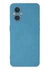 Mey İthalat®   Reno 7 Lite Kılıf Nano içi Kadife Silikon - Mavi