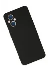 Mey İthalat®   Reno 7 Lite Kılıf Nano içi Kadife Silikon - Siyah