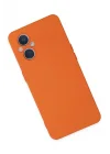 Mey İthalat®   Reno 7 Lite Kılıf Nano içi Kadife Silikon - Turuncu