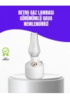 Mey İthalat® Retro Gaz Lambası Görünümlü Ledli Buhar Püskürtücü Aroma Difüzör