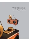 Mey İthalat® Retro Gramofon Tasarımlı Bluetooth Hoparlör – 3D Stereo Ses, 1800 mAh Batarya