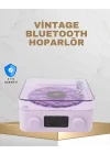 Mey İthalat® Retro Pikap Tasarımlı Bluetooth Hoparlör – Projektörlü Şarjlı Lamba