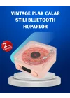 Mey İthalat® Retro Saatli Bluetooth Hoparlör – Gece Lambalı Kristal Ses Kalitesi
