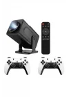 Mey İthalat® Retro Video Oyunu Konsolu Android Tv El Oyun Konsolu WIFI Taşınabilir Projeksiyon Cihazı