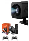 Mey İthalat® Retro Video Oyunu Konsolu Android Tv El Oyun Konsolu WIFI Taşınabilir Projeksiyon Cihazı
