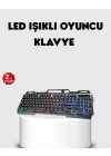 Mey İthalat® RGB Aydınlatmalı Klavye Mouse Seti – USB Bağlantılı, Türkçe Q, Ayarlanabilir DPI, Ergonomik Yapı