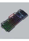 Mey İthalat® RGB Aydınlatmalı Klavye Mouse Seti – USB Bağlantılı, Türkçe Q, Ayarlanabilir DPI, Ergonomik Yapı