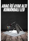 Mey İthalat® RGB Işıklı Araç İçi Aydınlatma Kumandalı 12li Led Işık Renk Değiştirebilen