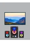 Mey İthalat® RGB Işıklı USB Hoparlör Seti 9W Çıkış Gücü Derin Bas
