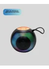 Mey İthalat® RGB Led Işıklı Güçlü Baslı Kablosuz Hoparlör