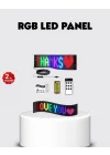 Mey İthalat® RGB LED Panel – USB Güç Girişli, GIF ve Yazı Gösterimli Akıllı Ekran