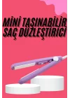 Mey İthalat® Saç Düzleştirici Pürüzsüz Parlaklık Seyahat Tipi Taşınabilir Seramik Kaplama