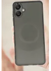 Mey İthalat®  Samsung A06 Kılıf Maya Karbon Kapak - Kırmızı