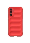 Mey İthalat®  Samsung A56 Kılıf Optimum Silikon - Kırmızı