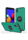 Mey İthalat®  Samsung Galaxy A01 Core Kılıf Elit Yüzüklü Kapak - Yeşil