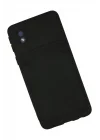 Mey İthalat®  Samsung Galaxy A01 Core Kılıf Kelvin Kartvizitli Silikon - Siyah