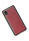 Mey İthalat®  Samsung Galaxy A01 Core Kılıf Miami Şeffaf Silikon - Koyu Yeşil