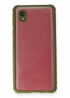 Mey İthalat®  Samsung Galaxy A01 Core Kılıf Miami Şeffaf Silikon - Yeşil