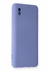 Mey İthalat®  Samsung Galaxy A01 Core Kılıf Nano içi Kadife Silikon - Lila