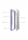 Mey İthalat®  Samsung Galaxy A01 Core Kılıf Platin Silikon - Kırmızı