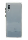 Mey İthalat®  Samsung Galaxy A02 Kılıf Miami Şeffaf Silikon - Şeffaf