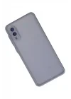 Mey İthalat®  Samsung Galaxy A02 Kılıf Montreal Silikon Kapak - Gri