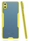 Mey İthalat®  Samsung Galaxy A02 Kılıf Platin Silikon - Sarı