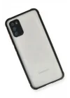 Mey İthalat®  Samsung Galaxy A02S Kılıf Miami Şeffaf Silikon - Siyah