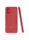 Mey İthalat®  Samsung Galaxy A02S Kılıf Platin Silikon - Kırmızı