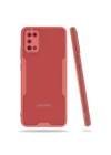 Mey İthalat®  Samsung Galaxy A02S Kılıf Platin Silikon - Pembe