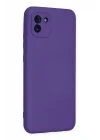 Mey İthalat®  Samsung Galaxy A03 Kılıf Nano içi Kadife Silikon - Mor