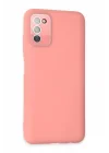 Mey İthalat®  Samsung Galaxy A03S Kılıf Lansman Glass Kapak - Pembe