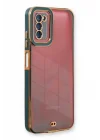 Mey İthalat®  Samsung Galaxy A03S Kılıf Liva Lens Silikon - Yeşil