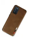 Mey İthalat®  Samsung Galaxy A03S Kılıf Loop Deri Silikon - Kahverengi