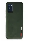 Mey İthalat®  Samsung Galaxy A03S Kılıf Loop Deri Silikon - Yeşil