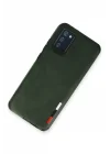 Mey İthalat®  Samsung Galaxy A03S Kılıf Loop Deri Silikon - Yeşil