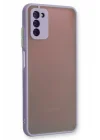 Mey İthalat®  Samsung Galaxy A03S Kılıf Montreal Silikon Kapak - Mor
