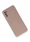 Mey İthalat®  Samsung Galaxy A03S Kılıf Nano içi Kadife Silikon - Pudra