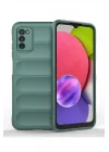 Mey İthalat®  Samsung Galaxy A03S Kılıf Optimum Silikon - Koyu Yeşil
