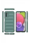 Mey İthalat®  Samsung Galaxy A03S Kılıf Optimum Silikon - Koyu Yeşil