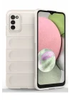 Mey İthalat®  Samsung Galaxy A03S Kılıf Optimum Silikon - Krem